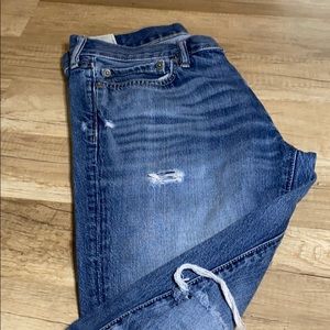 Abercrombie & Fitch- Ripped blue jeans